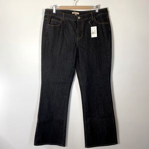 Cabi Straight Leg Denim Jeans In Gunmetal NWT Size 16